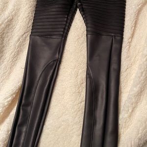 Leather Moto Leggings
